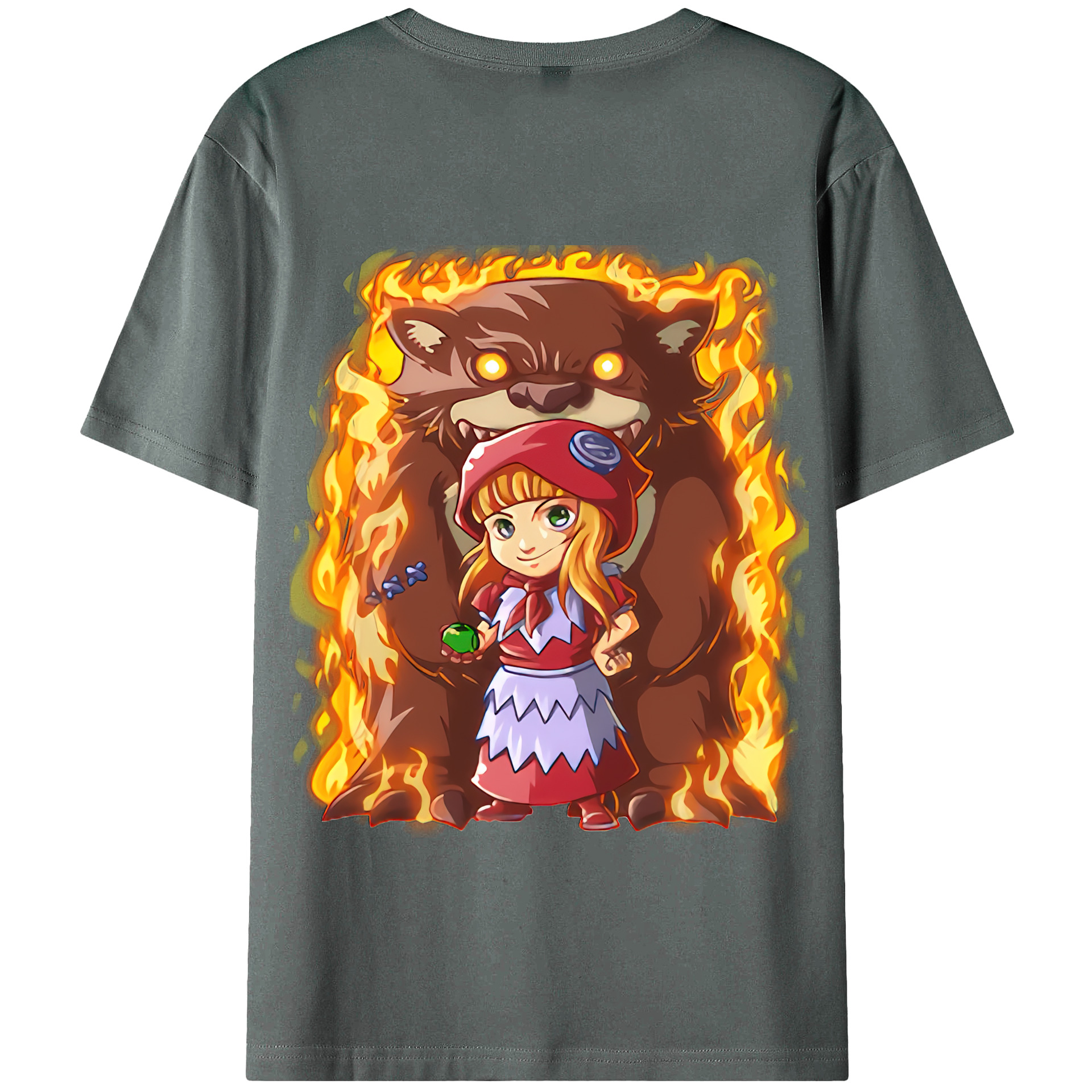 リーグ・オブ・レジェンド League of Legends LOL 綿100％半袖Tシャツ（背面プリント）